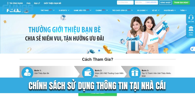 Chính sách sử dụng thông tin và mục đích của sân chơi