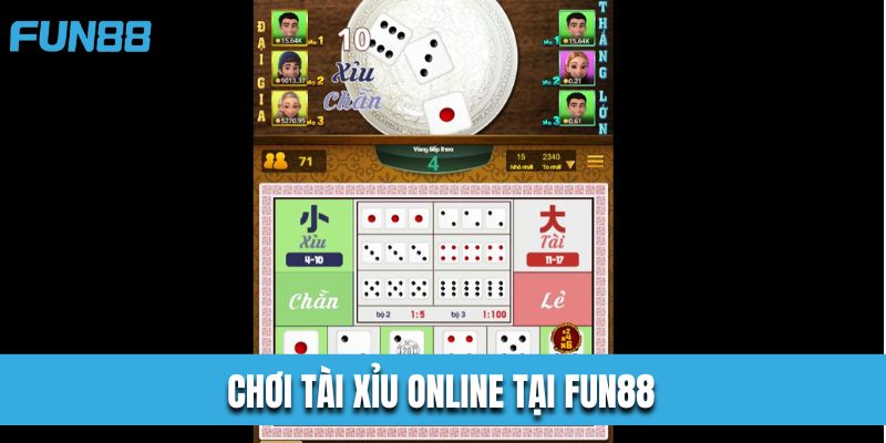 Chơi tài xỉu online tại Fun88